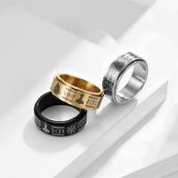 Titantium Steel finger ring, Titan Stål, polerad, mode smycken & Unisex & olika storlek för val, fler färger för val, 8mm, Säljs av PC