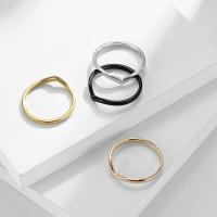 Titantium Steel Finger Ring, Titanium Steel, csiszolt, divat ékszerek & egynemű & különböző méretű a választás, több színt a választás, 2mm, Által értékesített PC