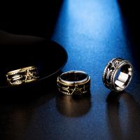 Ring Finger Titantium stali, obyty, biżuteria moda & dla obu płci & różnej wielkości do wyboru, dostępnych więcej kolorów, 12mm, sprzedane przez PC