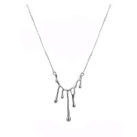 Tibetan Style Jewelry Necklace, with 1.96inch extender chain, platinum color plated, fashion jewelry & oval chain & for woman, nickel, lead & cadmium free, Length:Approx 17.7 Inch, Sold By PC