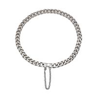 Edelstahl Schmuck Halskette, Zinklegierung, plattiert, Modeschmuck & unisex, Länge:ca. 16.5 ZollInch, verkauft von PC