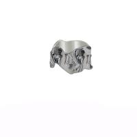 metal Anillo de dedo Cuff, chapado en color de platina, Joyería & ajustable & para mujer, libre de níquel, plomo & cadmio, tamaño:6-8, Vendido por UD