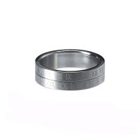 Stainless Steel Finger Ring 314 Stainless Steel with roman number & Unisex nickel lead & cadmium free US Ring Sold By PC