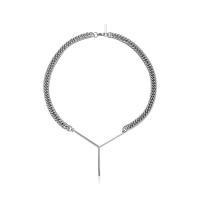 Edelstahl Schmuck Halskette, Modeschmuck & unisex, frei von Nickel, Blei & Kadmium, Länge:ca. 16.9 ZollInch, verkauft von PC