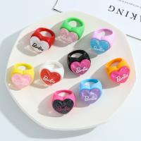 Acrylic Finger Ring, fashion jewelry & different styles for choice & for woman, more colors for choice, Sold By PC