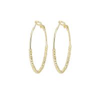 Zinc Alloy Hoop Earring zinc alloy hoop earring plated for woman 40mm Sold By Pair
