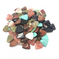 Natural Gemstone Cabochons, Natural Stone, Triangle, DIY & different materials for choice, more colors for choice, nickel, lead & cadmium free, 25x26x6mm, Sold By PC