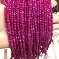 Пурпурный Халцедон, Природный камень, DIY & граненый, Много цветов для выбора, 2x4mm, Продан через Приблизительно 14.96 дюймовый Strand