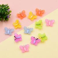 Resin Pendant, Butterfly, DIY, more colors for choice, 21x27.50mm, 100PCs/Bag, Sold By Bag