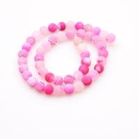 Laugh Rift Agate Beads, Round, polished, DIY & different size for choice, pink, Sold Per Approx 14.96 Inch Strand