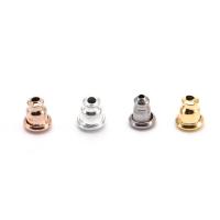 Stainless Steel Ear Nut , 304 Stainless Steel, Galvanic plating, polished & DIY, more colors for choice, 6x5mm, Sold By PC