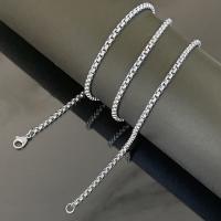 Stainless Steel Jewelry Necklace 304 Stainless Steel machine polished fashion jewelry & DIY & Unisex original color Sold By PC