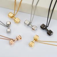 Titanium Steel Necklace, with 1.97inch extender chain, polished, fashion jewelry & Unisex, more colors for choice, 32mm,3mm, Length:Approx 23.62 Inch, Approx 19.69 Inch, Sold By PC