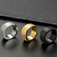 Titanium Steel Δάχτυλο του δακτυλίου, γυαλισμένο, κοσμήματα μόδας & διαφορετικό μέγεθος για την επιλογή & για τον άνθρωπο, περισσότερα χρώματα για την επιλογή, 9.50mm, Sold Με PC