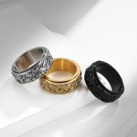 Stainless Steel Finger Ring 304 Stainless Steel polished fashion jewelry & Unisex 9mm Sold By PC