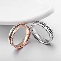 Titanium Steel Finger Ring anoint fashion jewelry & Unisex 5mm Sold By PC