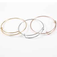 Stainless Steel Bangle, 304 Stainless Steel, polished, Adjustable & fashion jewelry & different size for choice & for woman, more colors for choice, Sold By PC