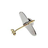 Fashion Brooch Jewelry, Brass, Airplane, plated, fashion jewelry & Unisex, nickel, lead & cadmium free, 10PCs/Lot, Sold By Lot