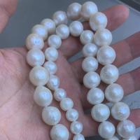 淡水養殖の真円真珠, 天然有核フレッシュウォーターパール, 異なるサイズの選択, 穴:約 0.8mm, で販売される 約 15 インチ ストランド