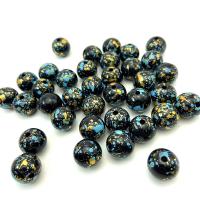 Gemalte-Acryl-Perlen, Acryl, rund, Einbrennlack, DIY, gemischte Farben, verkauft von Tasche