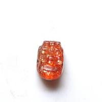 Golden Strawberry Pendant, with Tibetan Style, red, 7-8mm, Sold By PC