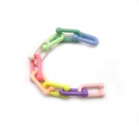 Akril Povezivanje Prsten, možete DIY, više boja za izbor, 10x18mm, Približno 1780računala/Torba, Prodano By Torba