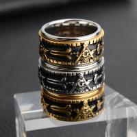 Titanium Steel Finger Ring, fashion jewelry & different size for choice & for man, more colors for choice, 11mm, Sold By PC