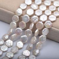 Perles de culture d'eau douce Keishi, perle d'eau douce cultivée, hexagone, DIY, 13mm, Vendu par Environ 15 pouce brin