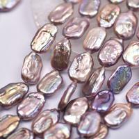 Perle perline Keishi coltivate d'acqua dolce, perla d'acquadolce coltivata naturalmente, DIY, viola, 12x18mm, Venduto per Appross. 15 pollice filo