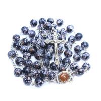 Четки Ожерелье, Стеклянный, Мужская, Много цветов для выбора, 8mm, длина:76 см, продается PC