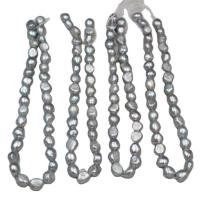 Barok ferskvandskulturperle Beads, Ferskvandsperle, du kan DIY, grå, 10-11mm, Solgt Per Ca. 38 cm Strand