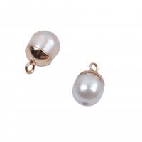 Freshwater Pearl Pendants with Zinc Alloy DIY white Sold By PC