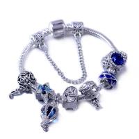 European Bracelet, Tibetan Style, plated, for woman & enamel & with rhinestone, mixed colors, Sold By PC
