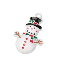 Zinc Alloy Enamel Pendants Snowman DIY nickel lead & cadmium free Sold By PC