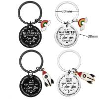 Stainless Steel Key Clasp, 304 Stainless Steel, Vacuum Ion Plating, Unisex, more colors for choice, 30mm, Sold By PC