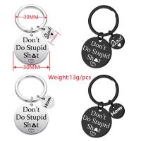 Stainless Steel Key Clasp 304 Stainless Steel Round Vacuum Ion Plating Unisex 30mm Sold By PC