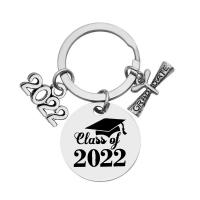 Stainless Steel Key Clasp, 304 Stainless Steel, Round, Unisex & different size for choice, original color, Sold By PC