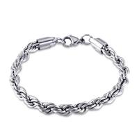 Titanium Steel Bracelet & Bangle polished French Rope Chain & Unisex original color Sold By PC