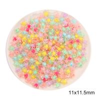 Bead in Bead Acrylic Beads, Star, DIY & frosted, more colors for choice, 11x11.50mm, Approx 83PCs/Bag, Sold By Bag