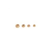 Brass Stopper Beads with Silicone gold color plated DIY nickel lead & cadmium free Sold By PC