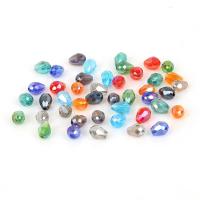 Teardrop kristalli helmiä, Kyynel, tee-se-itse & kasvot, enemmän värejä valinta, 5x7mm, N. 70PC/laukku, Myymät laukku