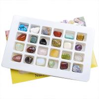 Gemstone Minerals Specimen, polished, more colors for choice, 235x140x18mm, 24PCs/Set, Sold By Set