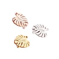 Stainless Steel Connector 304 Stainless Steel Leaf Vacuum Ion Plating fashion jewelry & polished & DIY & Unisex Sold By PC