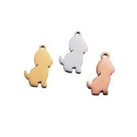 Stainless Steel Animal Pendants 304 Stainless Steel Dog Vacuum Ion Plating fashion jewelry & polished & DIY & Unisex Sold By PC