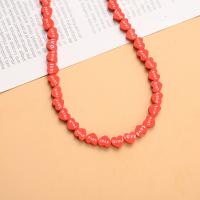 Polimero-Clay-Beads, argilla polimero, Cuore, DIY, 10x4mm, Venduto per Appross. 15 pollice filo