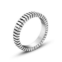 Titanium Steel Finger Ring, polished, Unisex & different size for choice, original color, Sold By PC