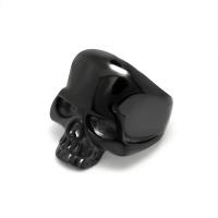 Titanium Steel Finger Ring, Skull, plated, Unisex & different size for choice, more colors for choice, Sold By PC