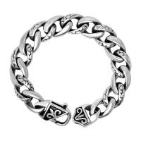 Titanium Steel Bracelet, polished, different size for choice & for man, original color, Sold By PC