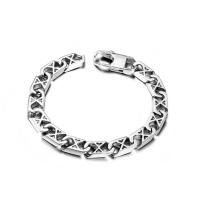 Titanium Steel Bracelet polished for man original color Length Approx 8.26 Inch Sold By PC