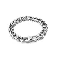Titanium Steel Bracelet, polished, for man, original color, Length:Approx 8.46 Inch, Sold By PC